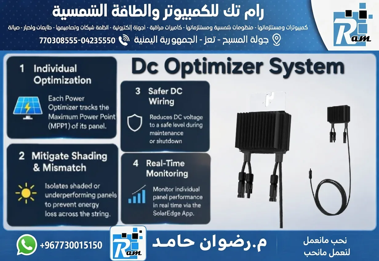 دليل شامل حول محسنات الطاقة (DC Optimizer): الوظائف، الأنواع، والأسعار